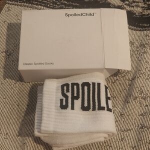 Spoiledchild White Classic Spoiled Socks
